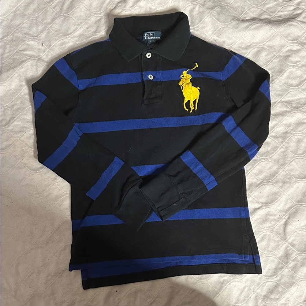 Kids Ralph Lauren Black Polo Shirt